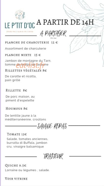 Le P'tit d'Oc — carte page 3