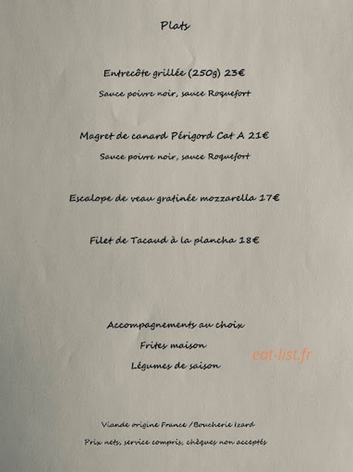 La Maison — carte page 2