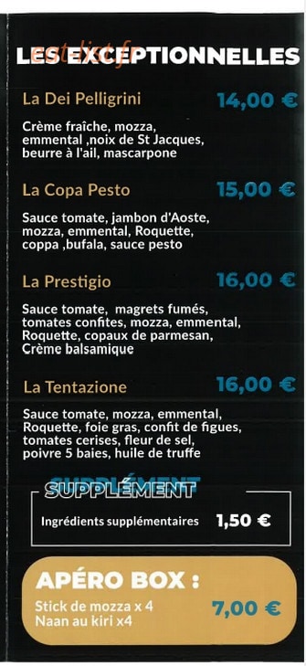 Bufala Pizza — carte page 4