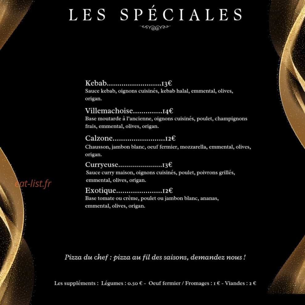 Pizza bella — carte page 2