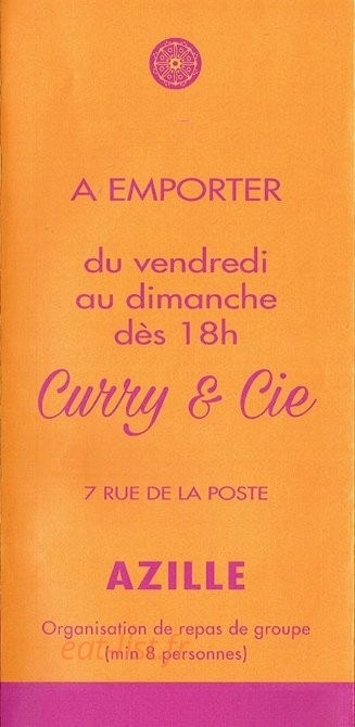 Curry et Cie — carte page 6