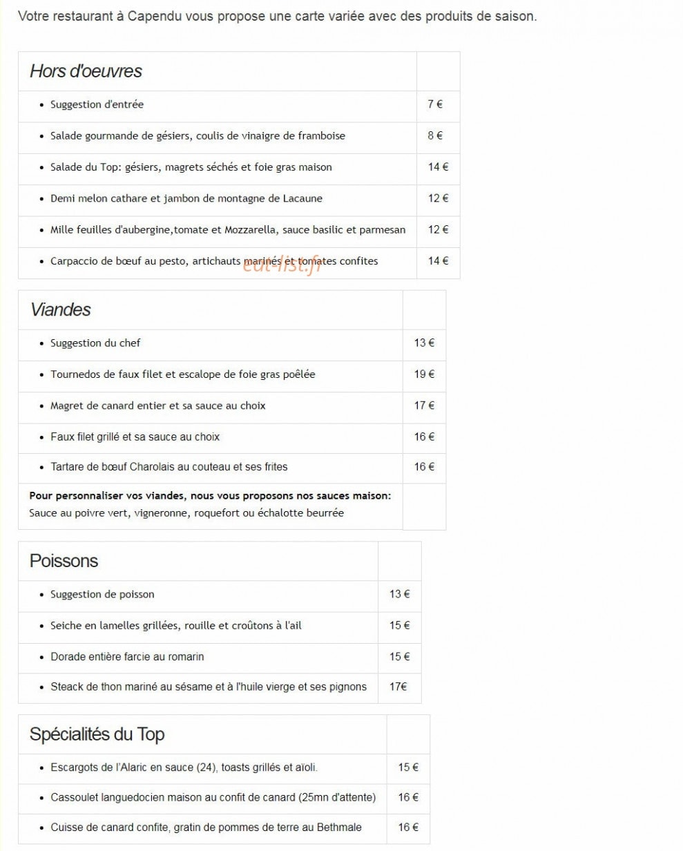 Le Top du Roulier — carte page 2