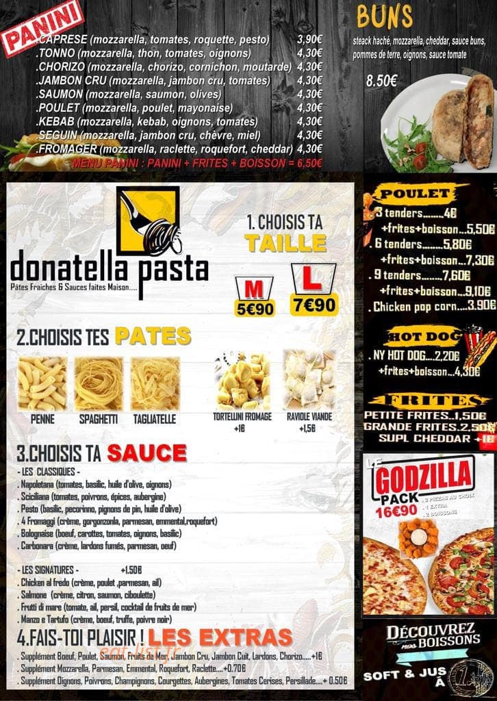 Pizzeria Donatella — carte page 2