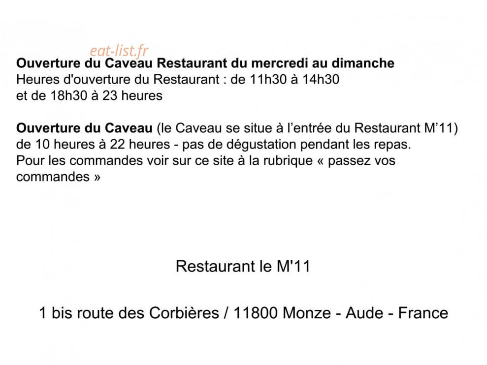 Le M'11 — carte page 16