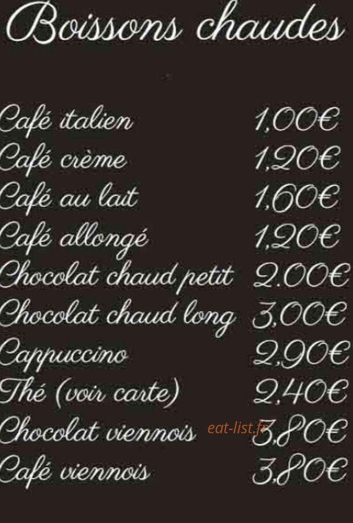 A La Mascotte — carte page 2