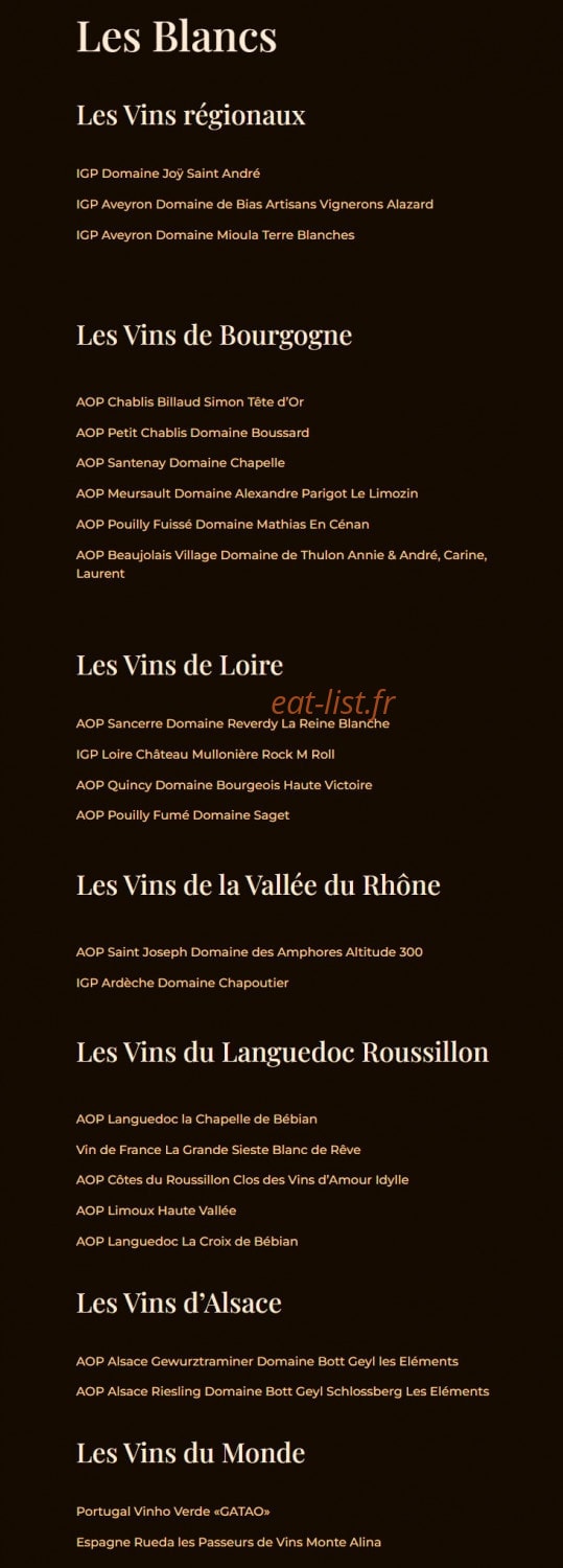 Bistrot Guinguette — carte page 4