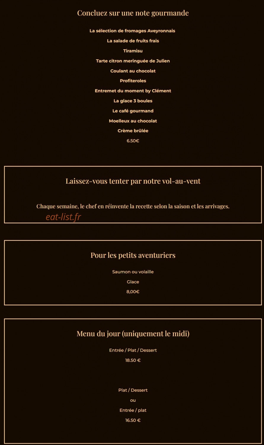 Bistrot Guinguette — carte page 2
