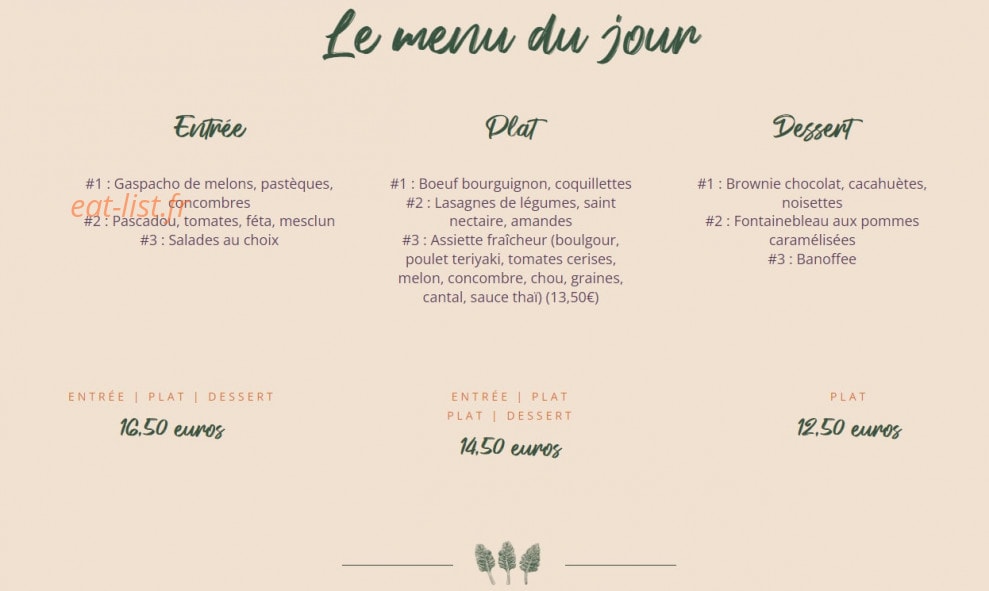 Bouillon Nature — carte page 1