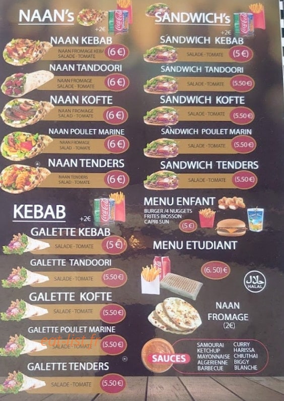 Indian naan — carte page 3
