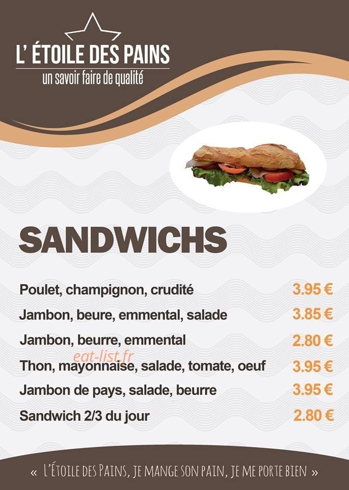 L'étoile des pains — carte page 1