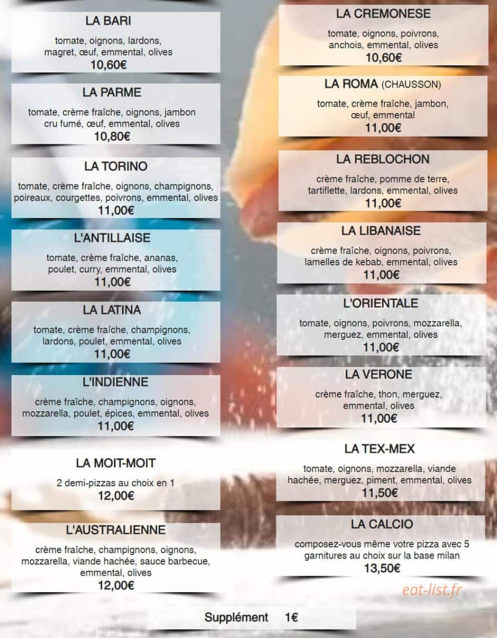 Le Calcio — carte page 2
