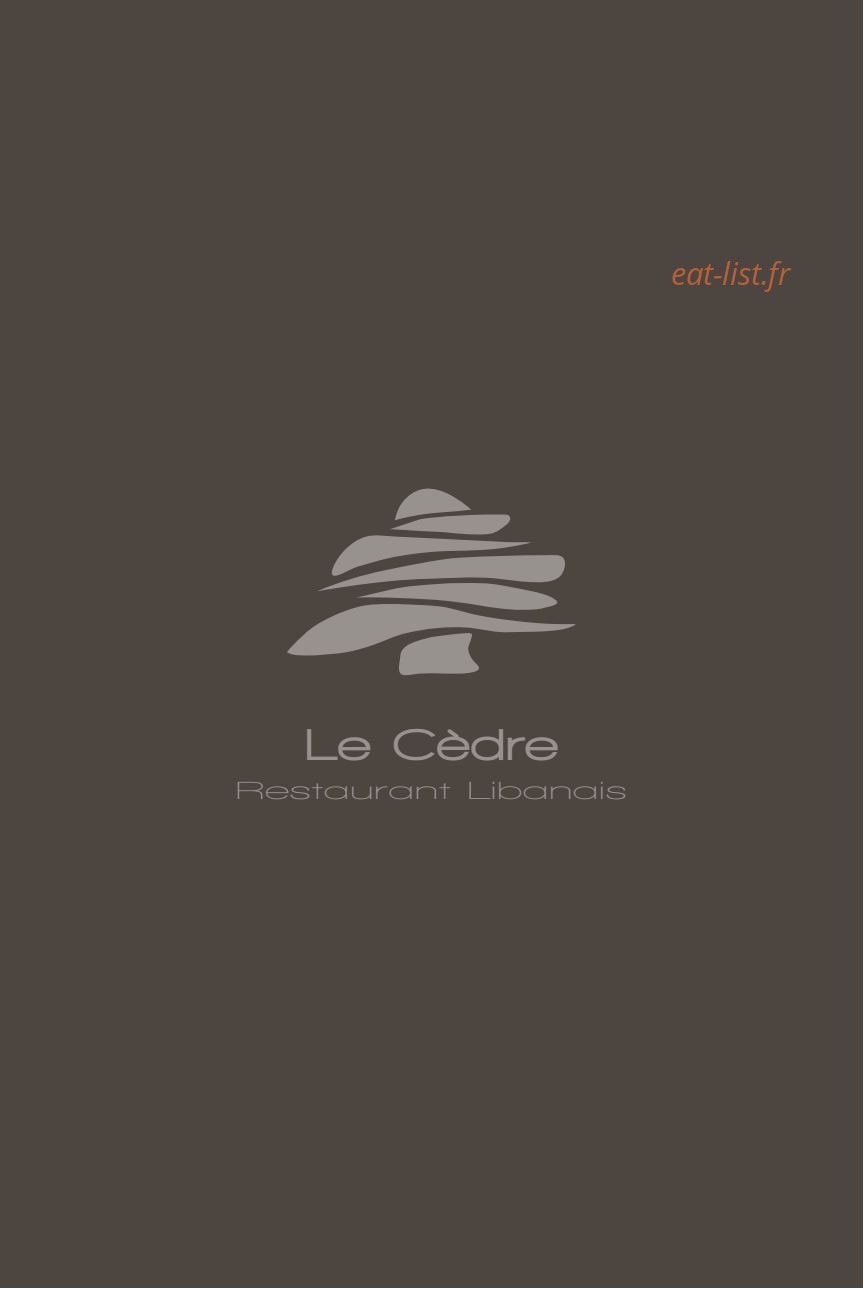 Le Cèdre — carte page 1