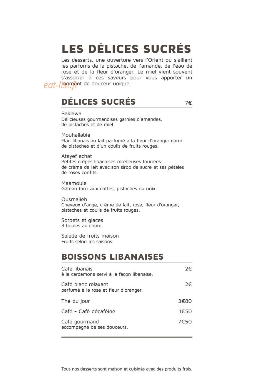 Le Cèdre — carte page 6