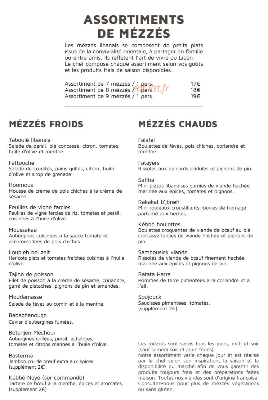 Le Cèdre — carte page 4