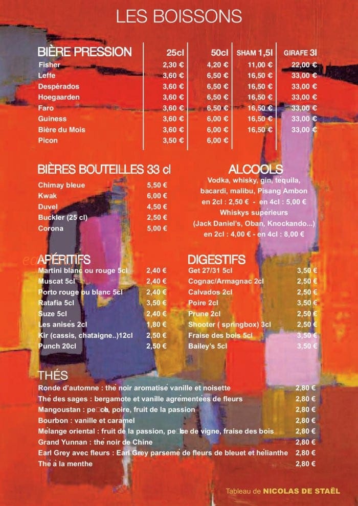 Le Divan — carte page 17