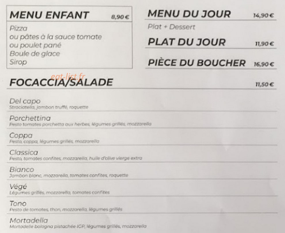 Le Dolce — carte page 3