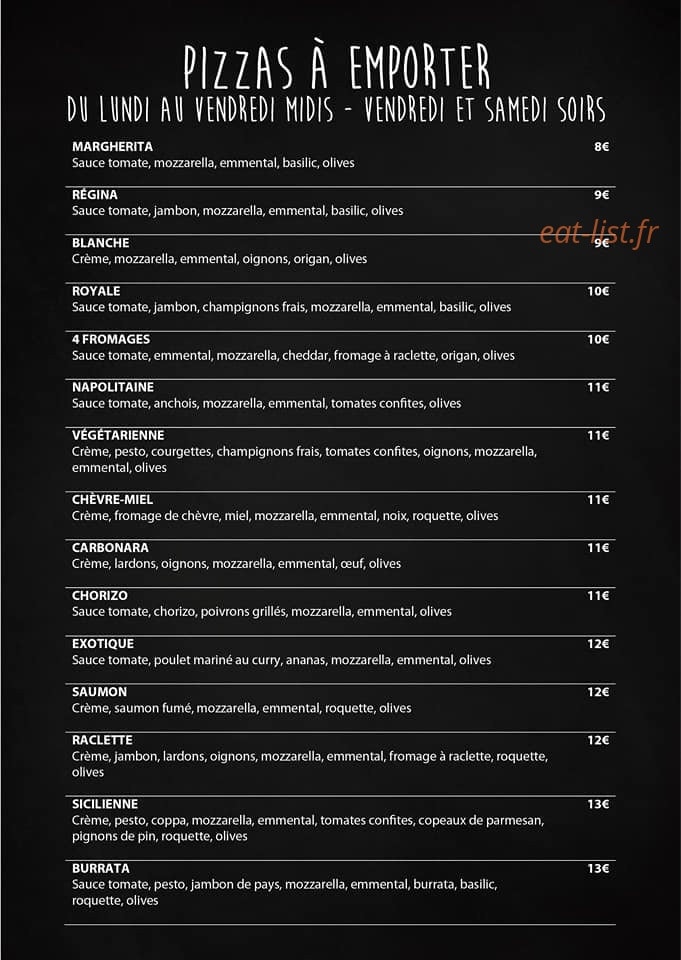 Le Paradisier — carte page 2