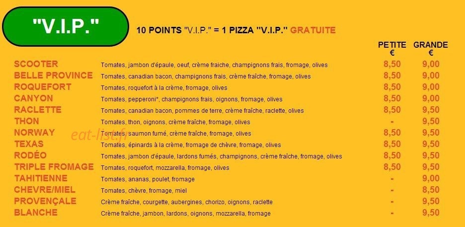 Pizz' à Rodez — carte page 2