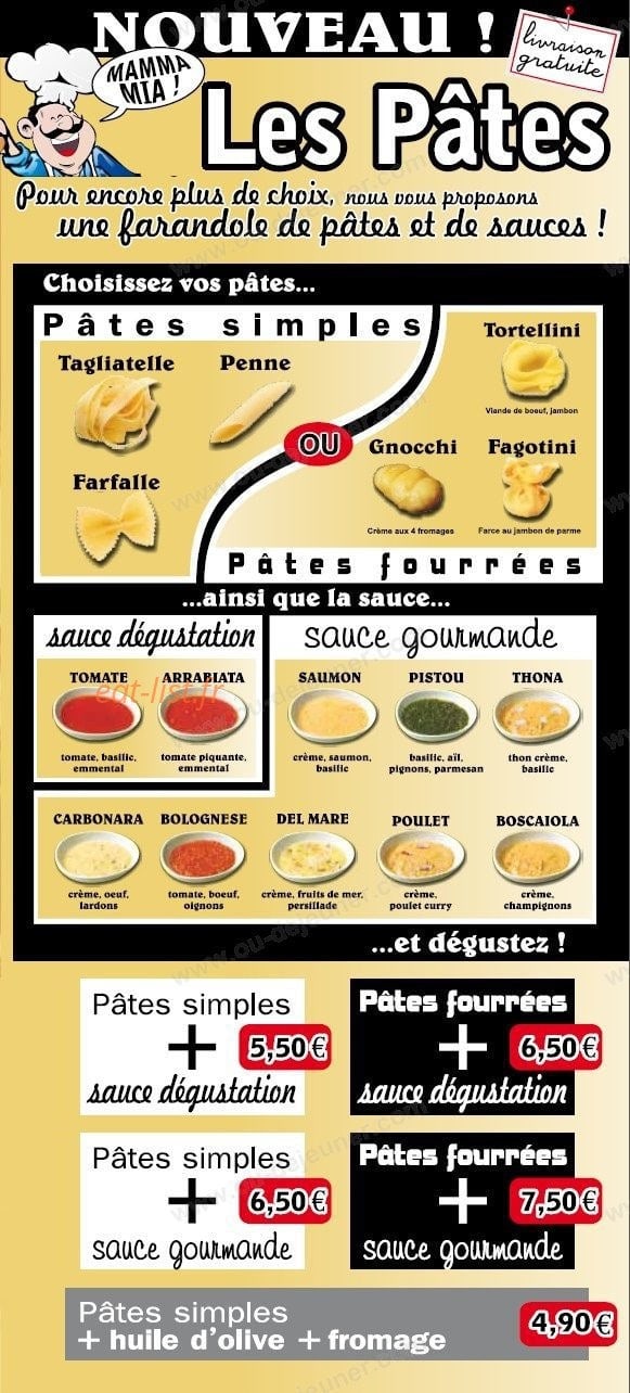 Pizza Saint Cyrice — carte page 4