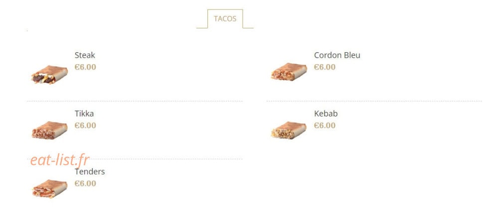 Sylhet Naan Kebab — carte page 5