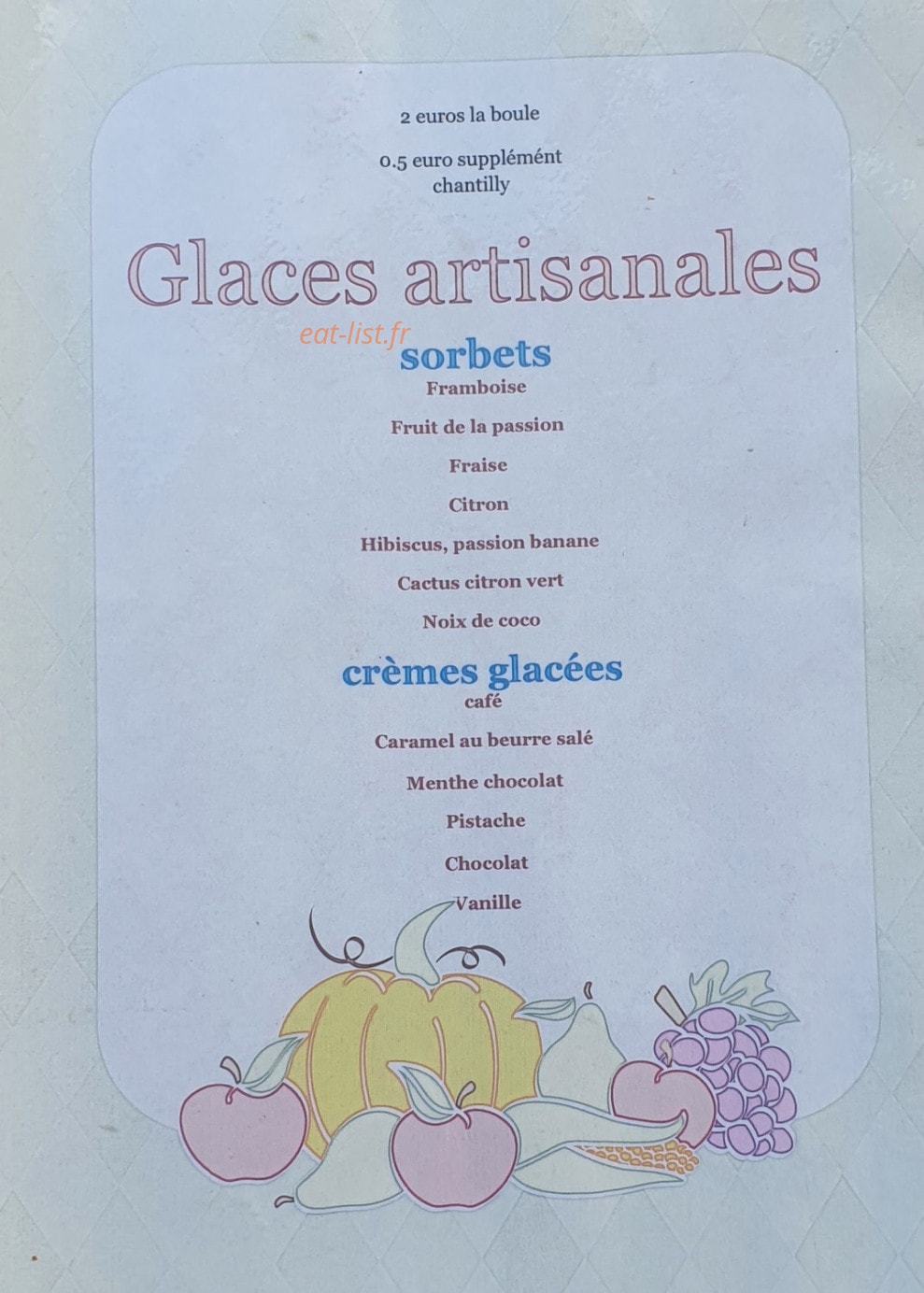 Le Bistrot des Amis — carte page 3