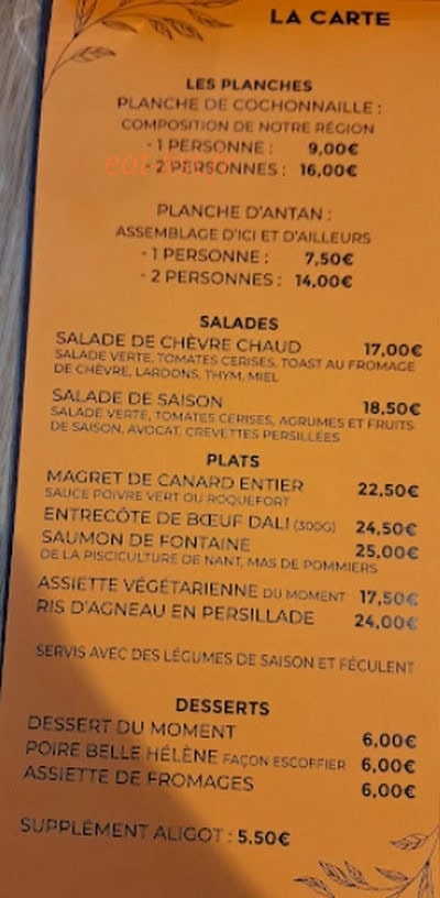 L'art des saisons — carte page 1