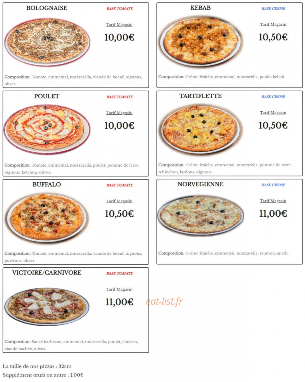 Boulangerie Galzin — carte page 3