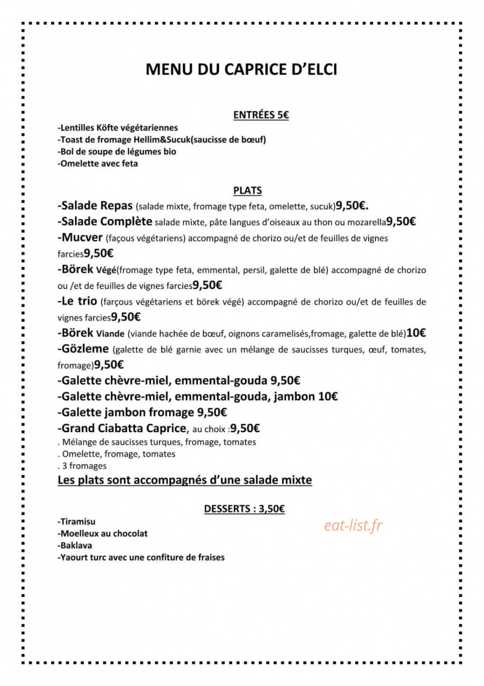 Caprice d'Elci — carte page 1