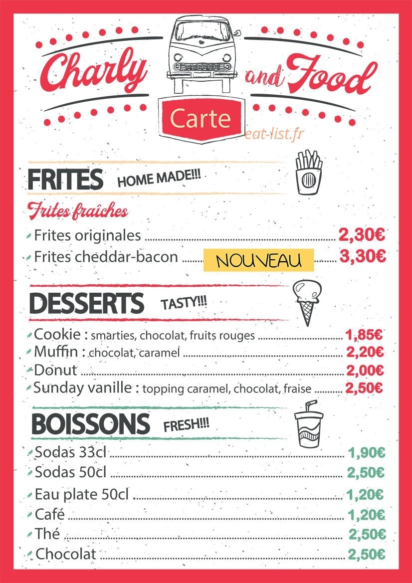 Charly and Food — carte page 4