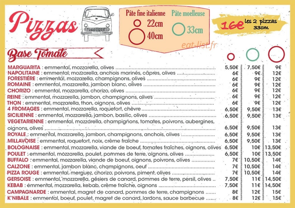 Charly and Food — carte page 5