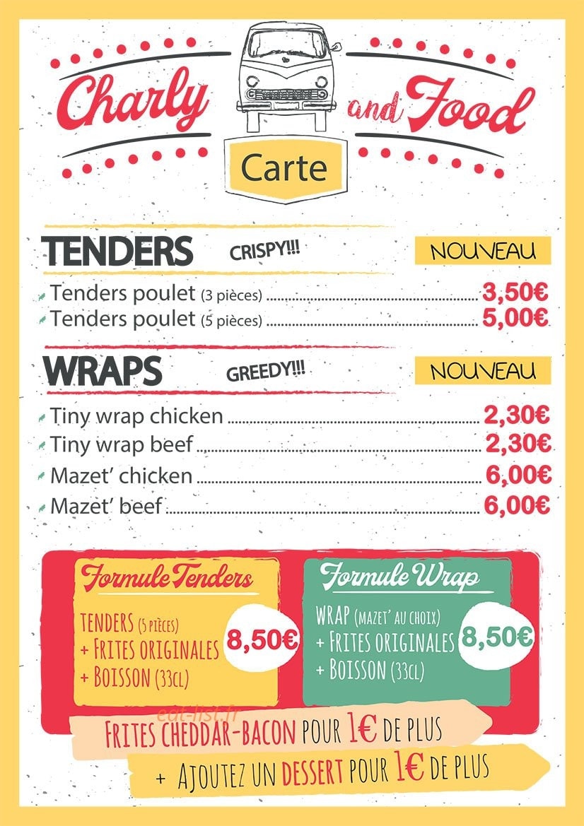 Charly and Food — carte page 3
