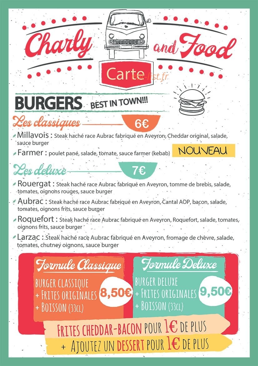 Charly and Food — carte page 2