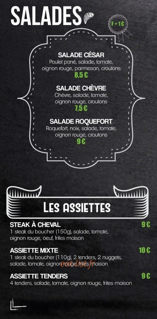 Déli'snack — carte page 3