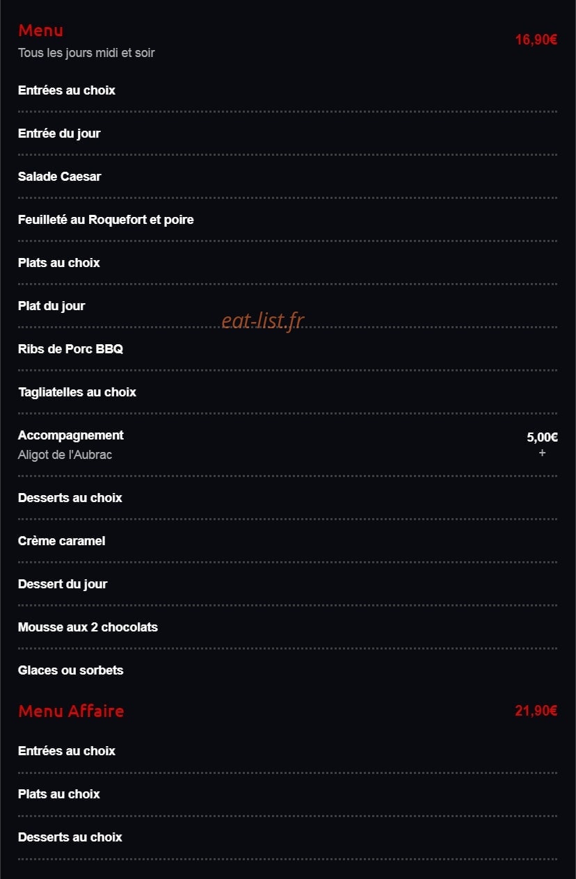 Grill de la tour — carte page 5
