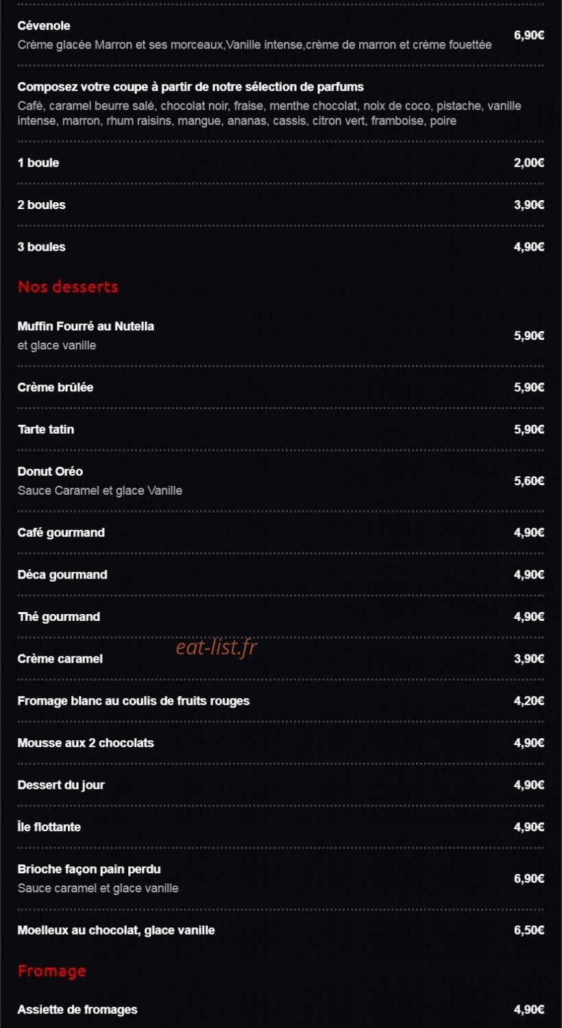 Grill de la tour — carte page 15