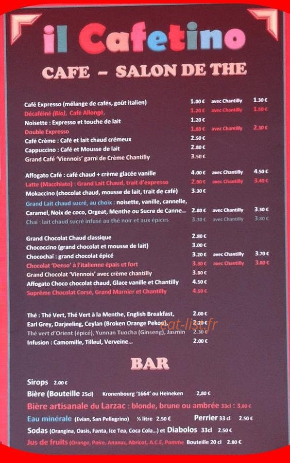 Il cafetino — carte page 1