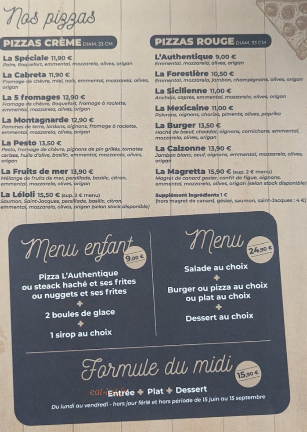 L'authentique — carte page 1