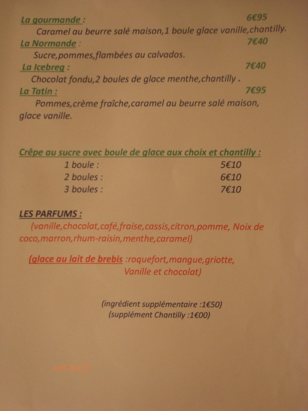La creperie du beffroi — carte page 10