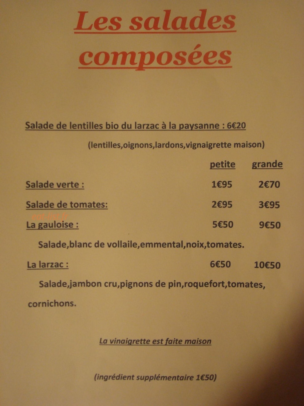 La creperie du beffroi — carte page 5