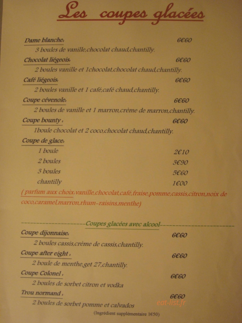 La creperie du beffroi — carte page 11