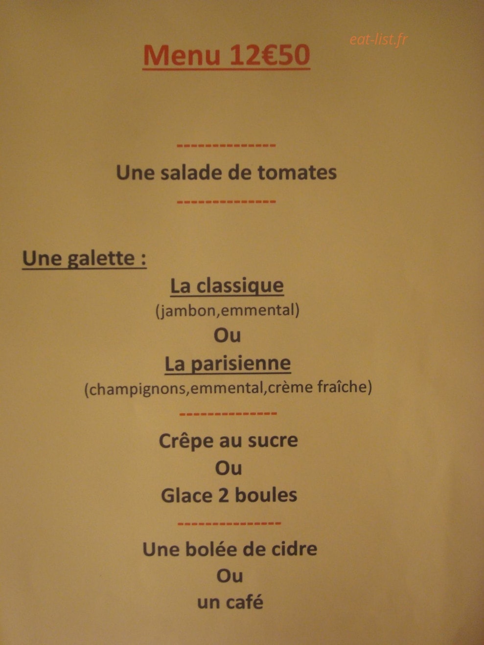 La creperie du beffroi — carte page 7