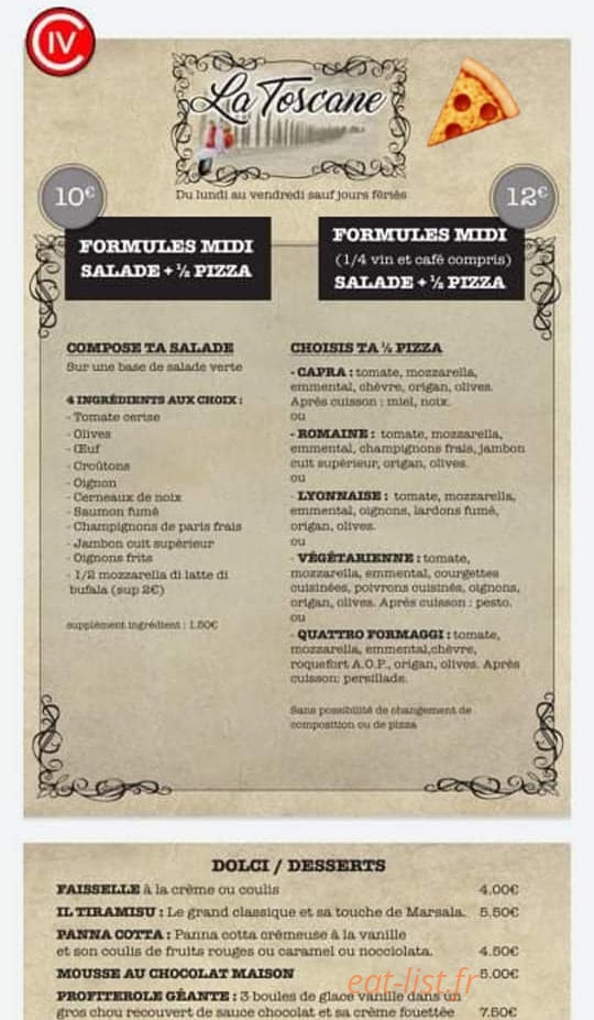 La Toscane — carte page 1