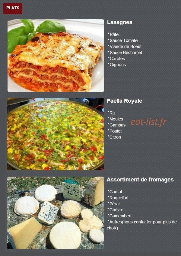 Le bar à thym — carte page 3