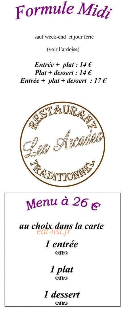 Les Arcades — carte page 2