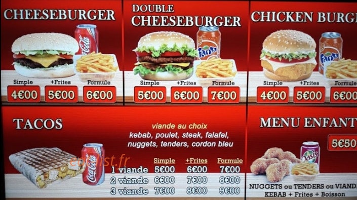 Millenium Kebab — carte page 2