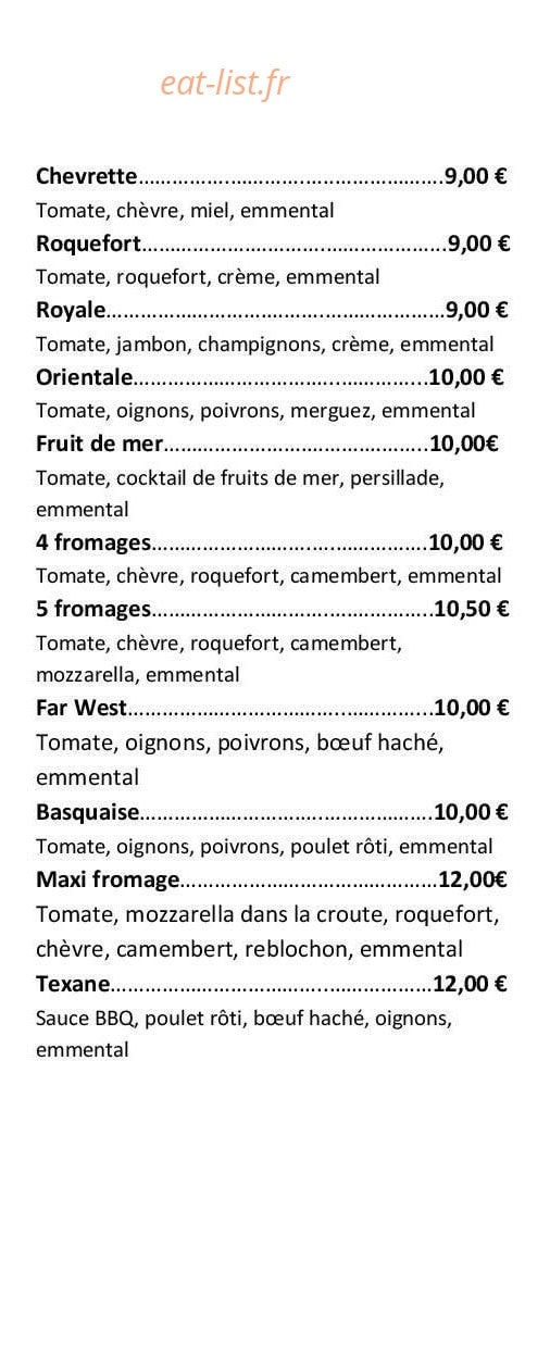 Mojito Café — carte page 9