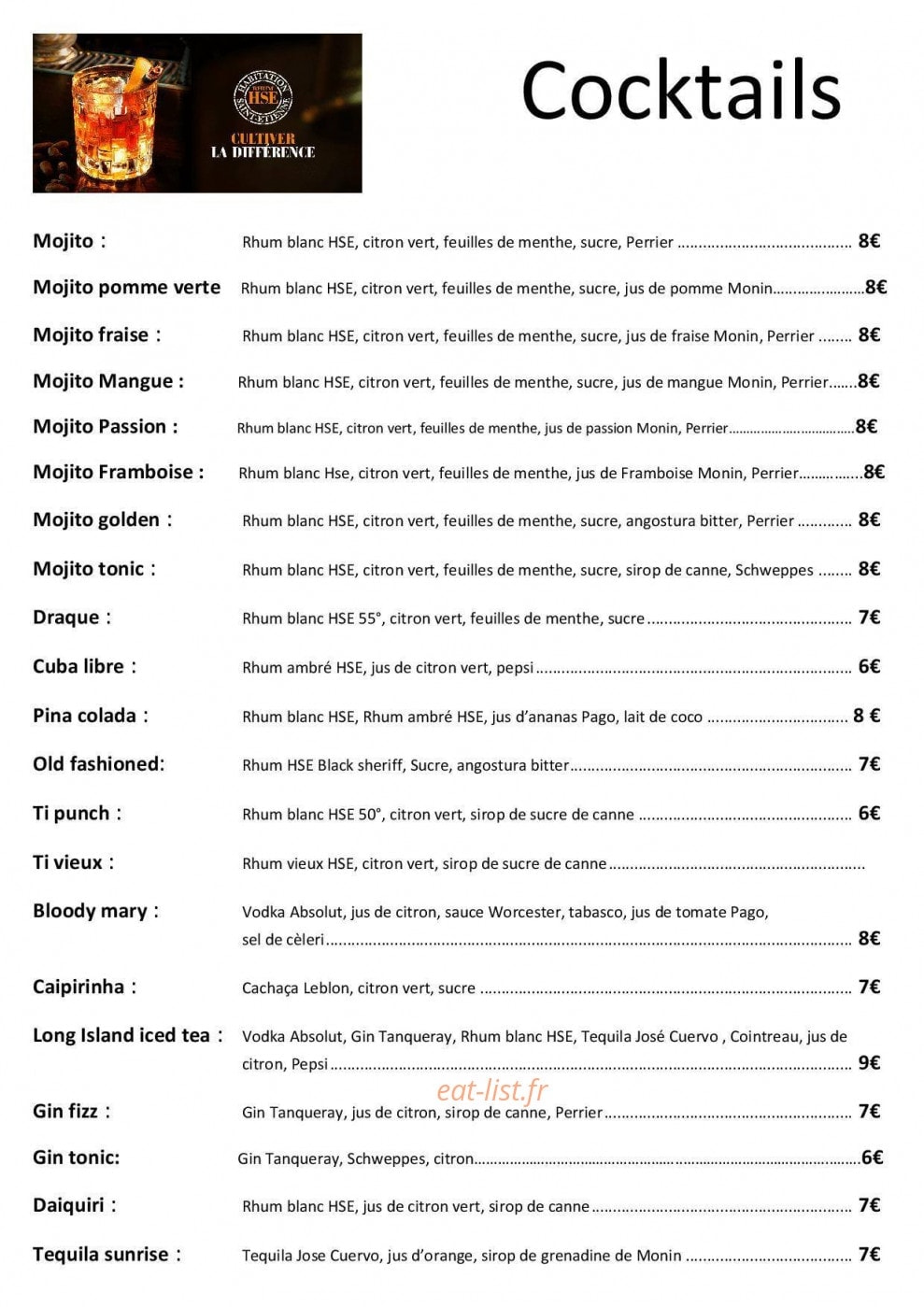 Mojito Café — carte page 3