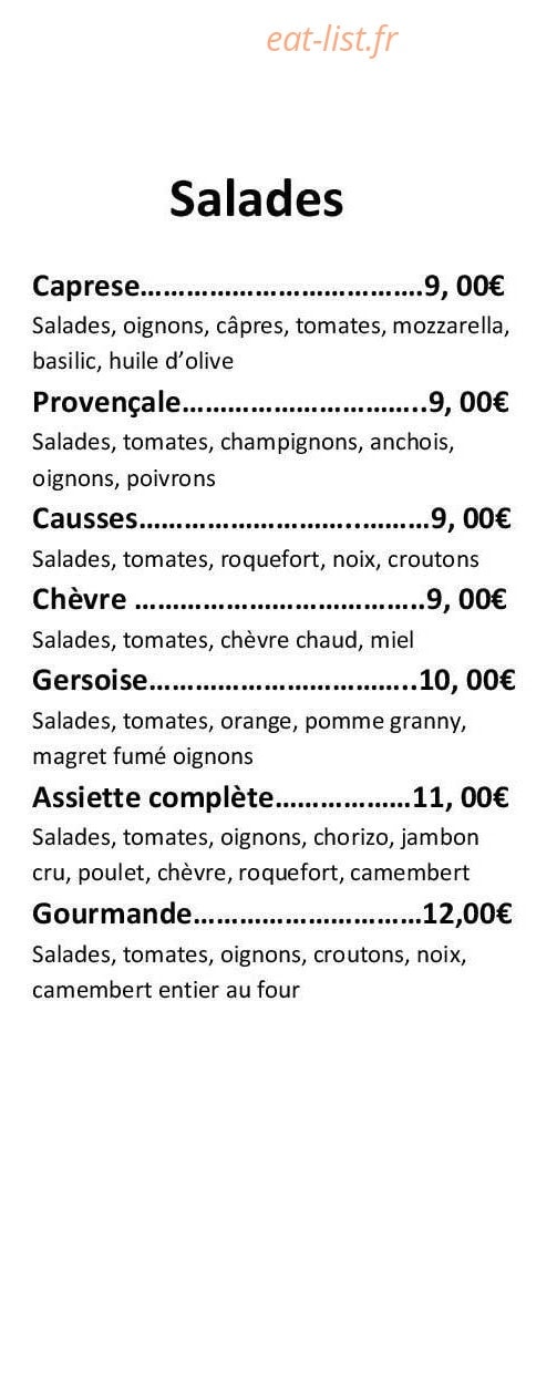 Mojito Café — carte page 4