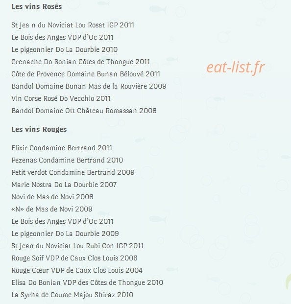 Restaurant Estanco — carte page 4
