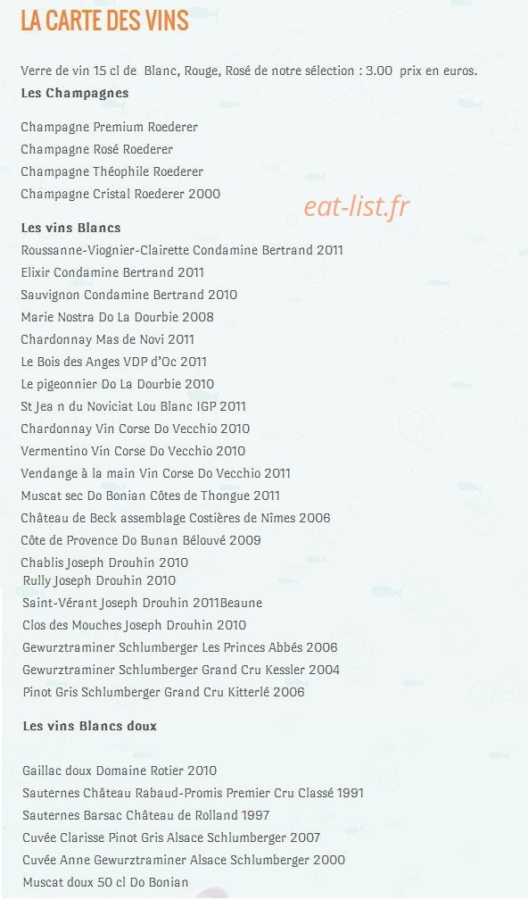 Restaurant Estanco — carte page 3